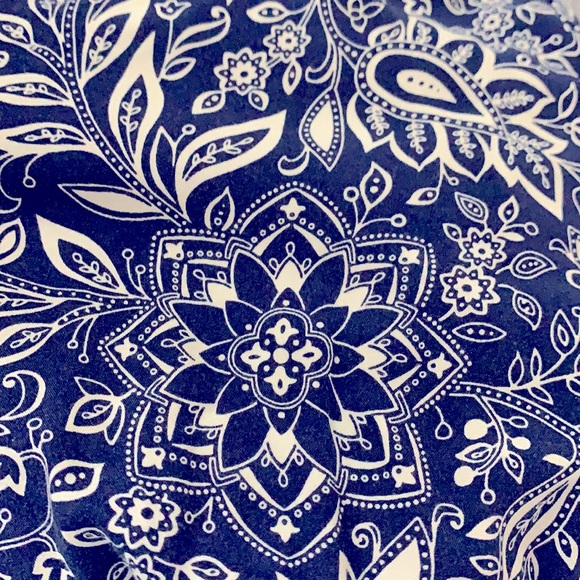 Old Navy Maternity Maxi sundress deep blue flower pattern summer dress Sz M MD - Picture 10 of 16